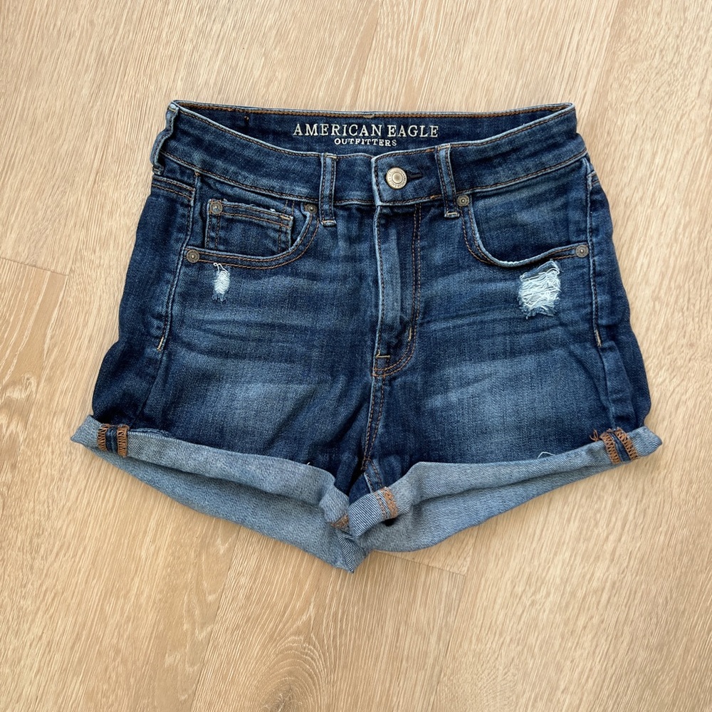 American eagle super high rise shorty size 2